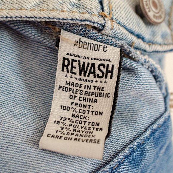 Rewash Distressed Denim Jacket - Picture 5 of 6